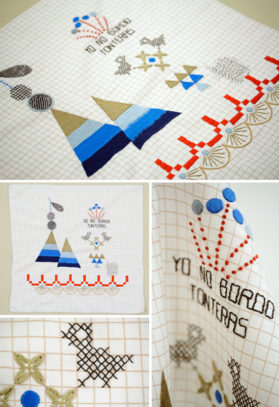 Handmade textile design by Karen Barb  Emotions via textile design – Karen Barbé