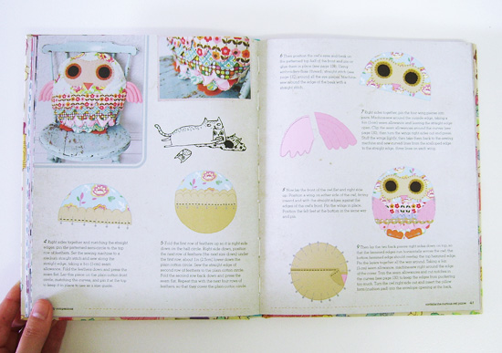 All Sewn Up book Owl pillow project  All Sewn Up book by Chloe Owens