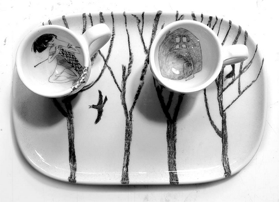 handmade ceramics 8 by martina vanda  Martina Vanda, the art of drawing and storytelling