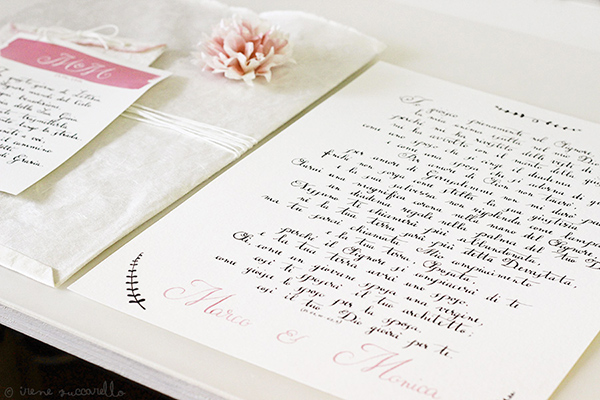Marco e Monica 5 lullaby  Wedding whishes with calligraphy